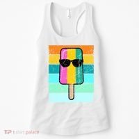 Summer Popsicle Gift Funny Ice Cream Beach Pool Party Gift Women's Tank Top thumb 0