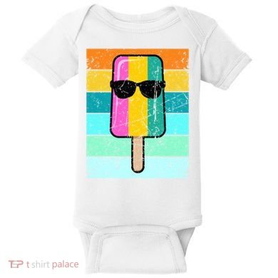 Summer Popsicle Gift Funny Ice Cream Beach Pool Party Gift Baby Bodysuit