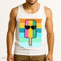 Summer Popsicle Gift Funny Ice Cream Beach Pool Party Gift Tank Top thumb 3