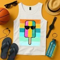 Summer Popsicle Gift Funny Ice Cream Beach Pool Party Gift Tank Top thumb 4