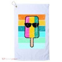 Summer Popsicle Gift Funny Ice Cream Beach Pool Party Gift Golf Towel thumb 0