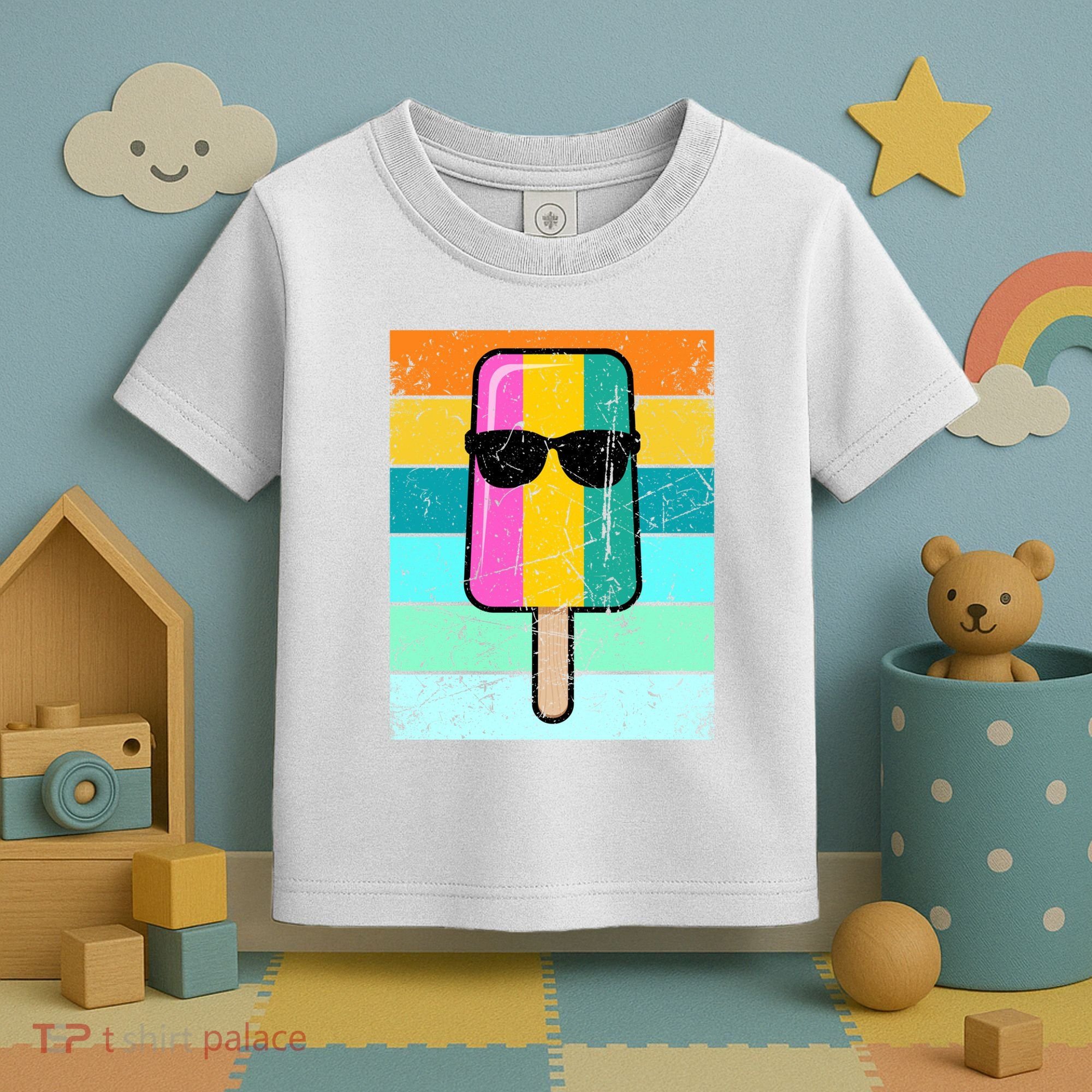 Summer Popsicle Gift Funny Ice Cream Beach Pool Party Gift Toddler T-Shirt
