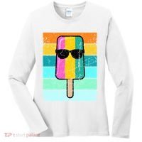 Summer Popsicle Gift Funny Ice Cream Beach Pool Party Gift Women's Long Sleeve Shirt thumb 0