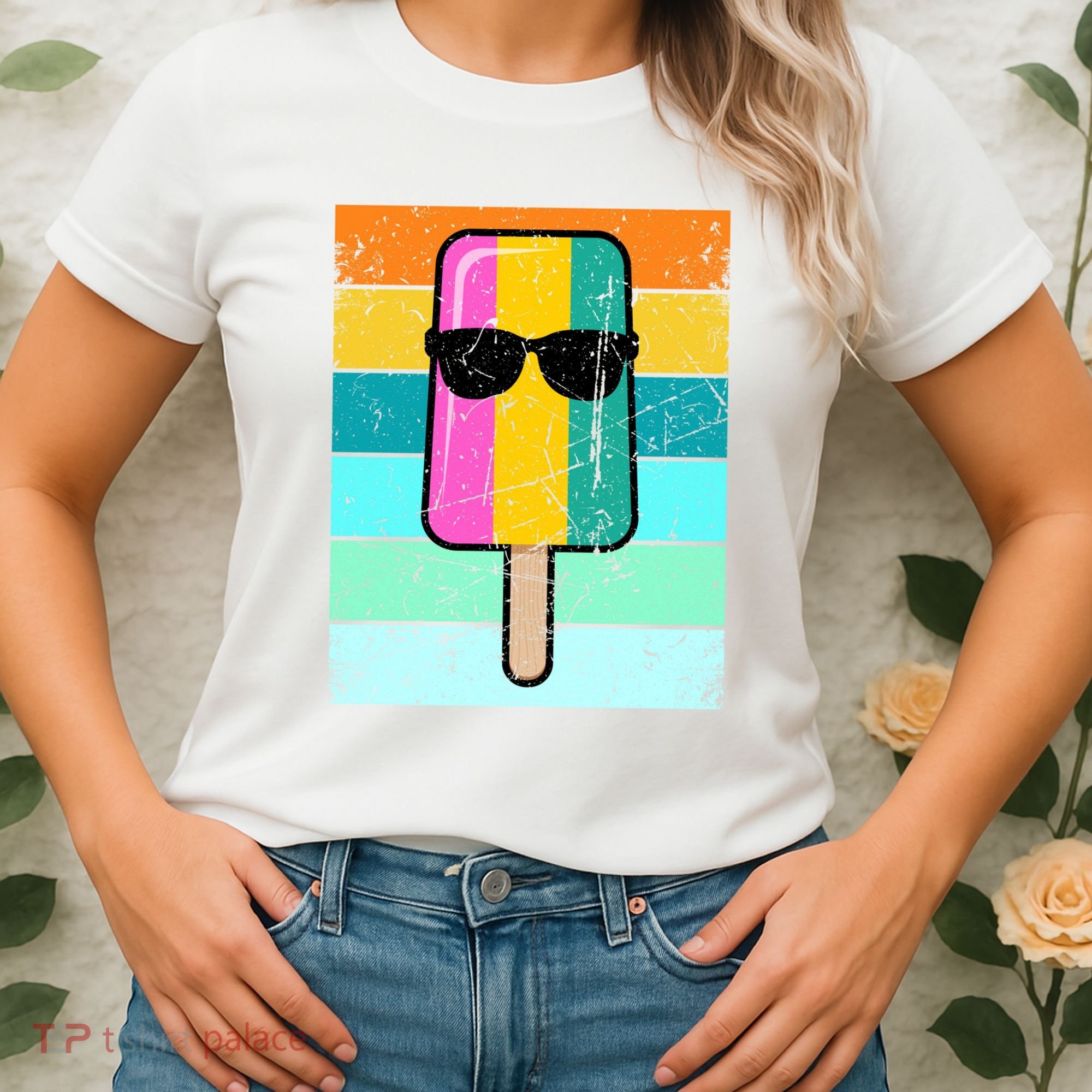 Summer Popsicle Gift Funny Ice Cream Beach Pool Party Gift Women's T-Shirt