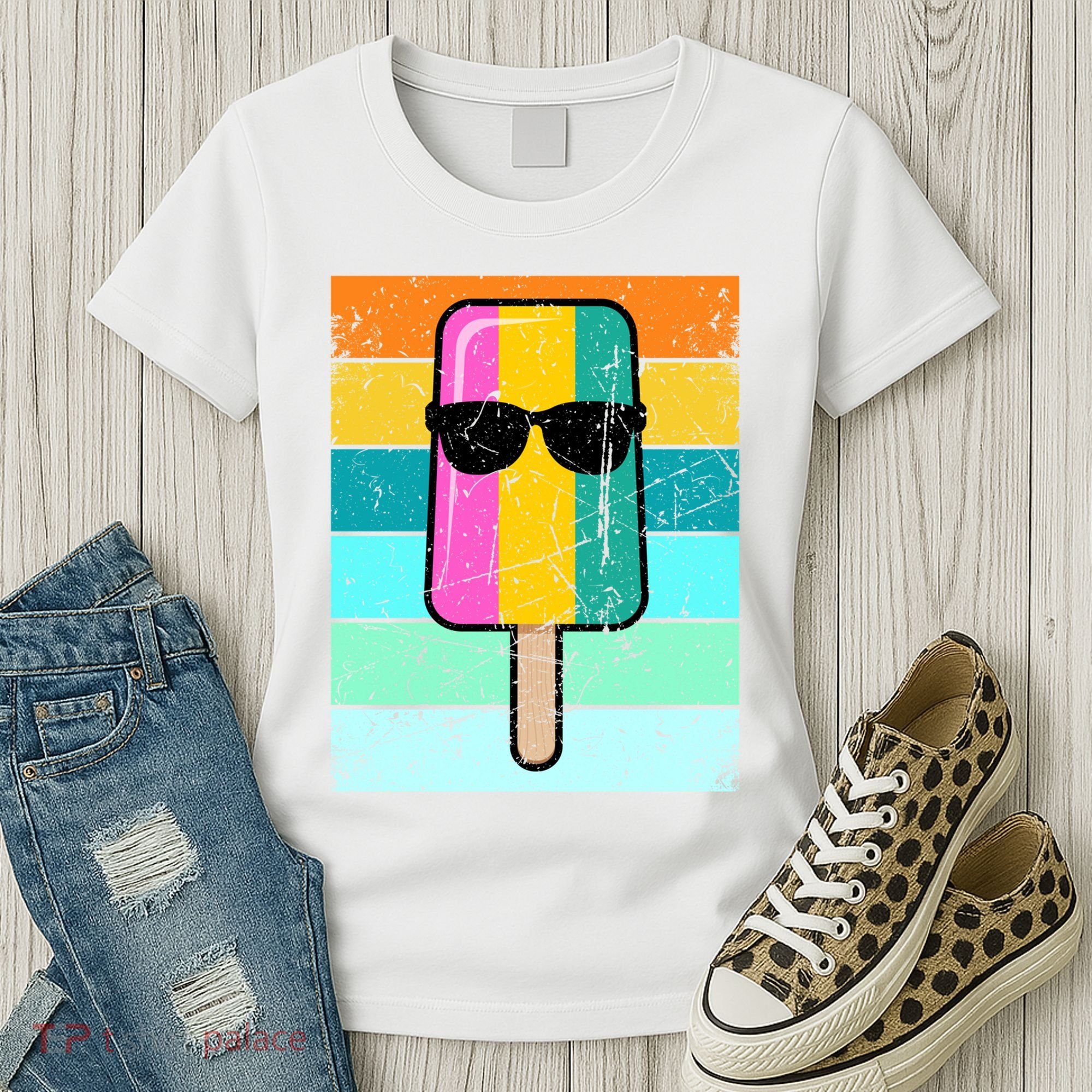 Summer Popsicle Gift Funny Ice Cream Beach Pool Party Gift Women's T-Shirt
