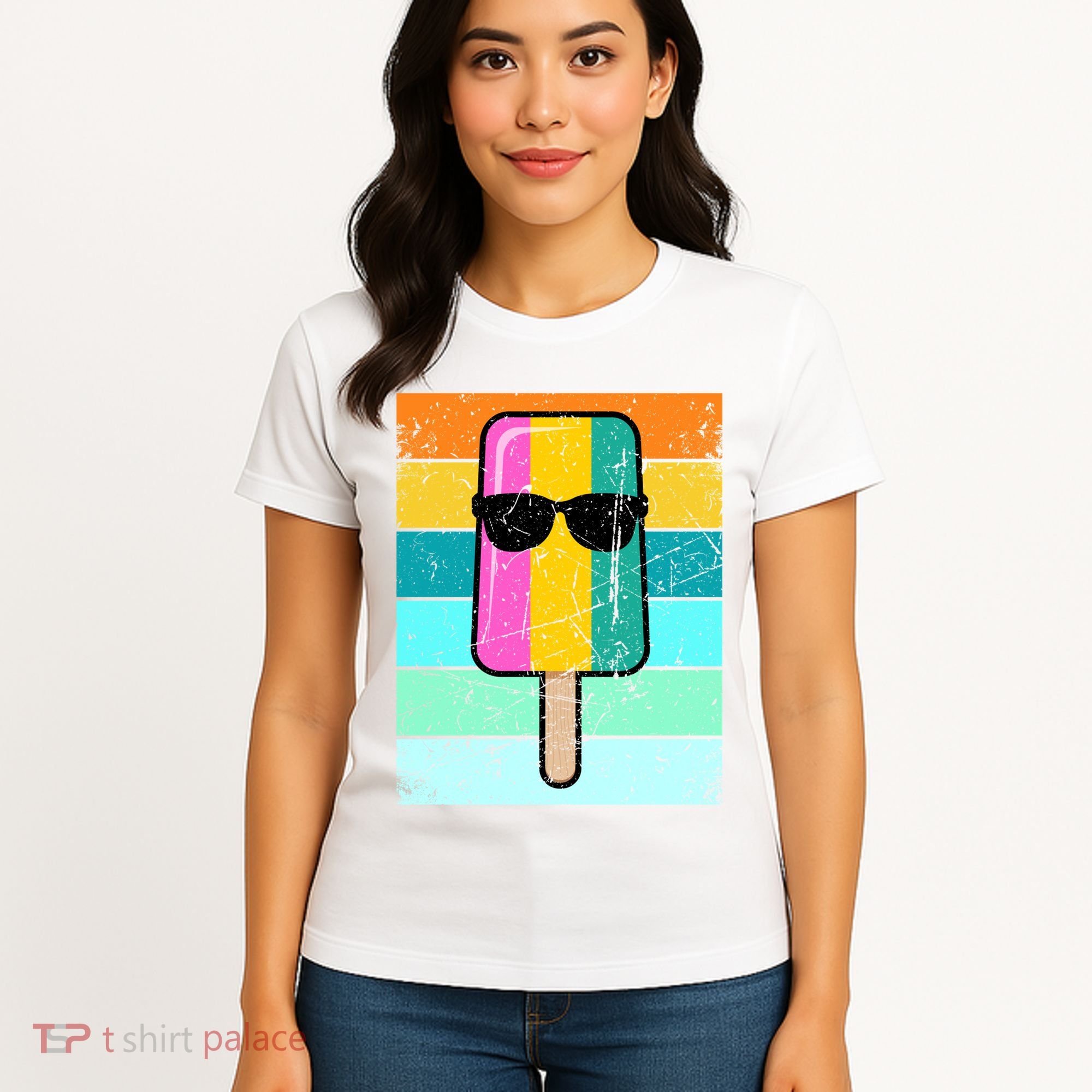 Summer Popsicle Gift Funny Ice Cream Beach Pool Party Gift Women's T-Shirt