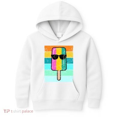 Summer Popsicle Gift Funny Ice Cream Beach Pool Party Gift Kids Hoodie