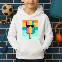 Summer Popsicle Gift Funny Ice Cream Beach Pool Party Gift Kids Hoodie thumb 2