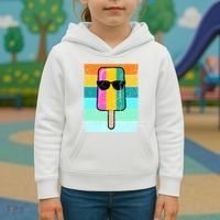 Summer Popsicle Gift Funny Ice Cream Beach Pool Party Gift Kids Hoodie thumb 3
