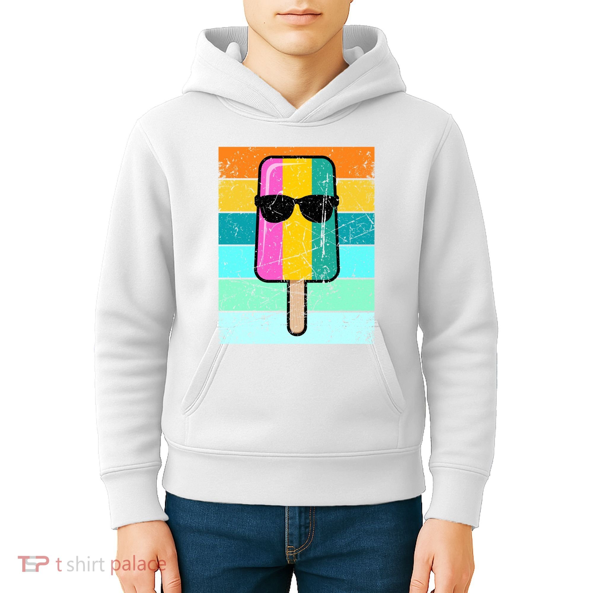 Summer Popsicle Gift Funny Ice Cream Beach Pool Party Gift Kids Hoodie