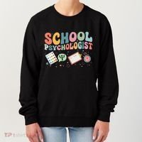 School Psychologist Groovy Psychology Teacher Women's Sweatshirt thumb 0