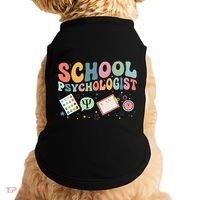 School Psychologist Groovy Psychology Teacher Doggie Tank thumb 0