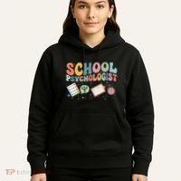School Psychologist Groovy Psychology Teacher Hoodie thumb 5