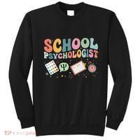 School Psychologist Groovy Psychology Teacher Sweatshirt thumb 0
