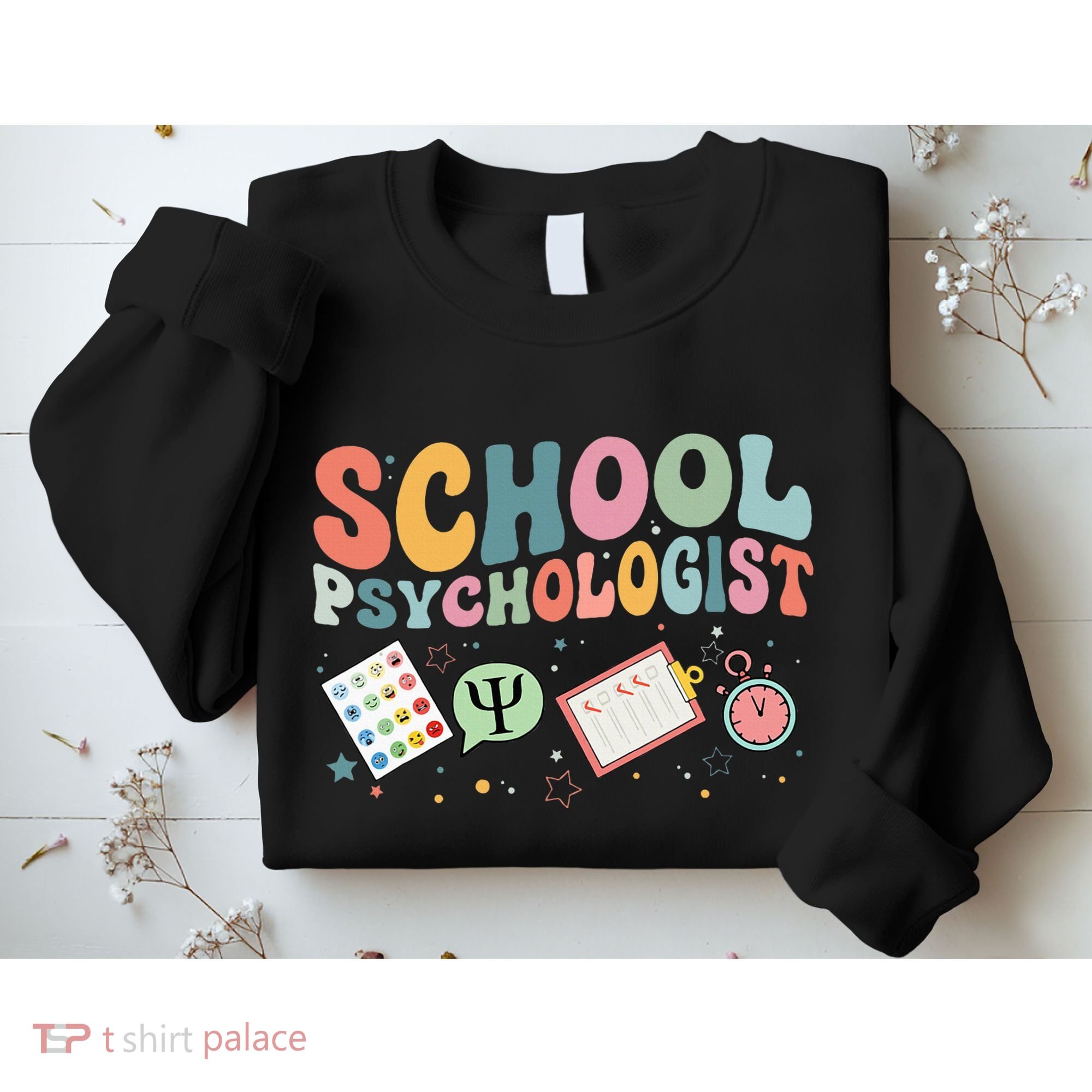 School Psychologist Groovy Psychology Teacher Sweatshirt