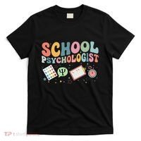 School Psychologist Groovy Psychology Teacher T-Shirt thumb 0