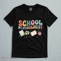 School Psychologist Groovy Psychology Teacher T-Shirt thumb 5