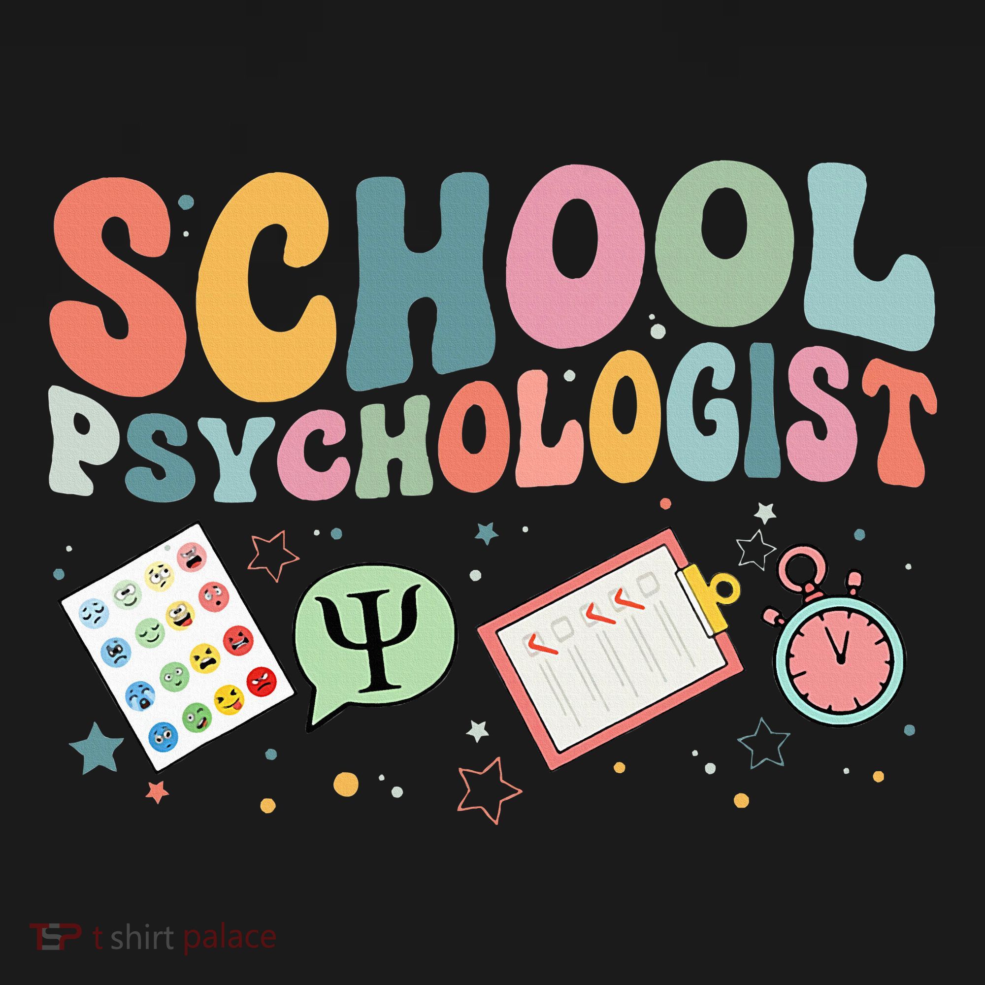 School Psychologist Groovy Psychology Teacher Women's Hoodie