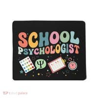 School Psychologist Groovy Psychology Teacher Mousepad thumb 0