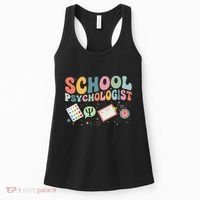School Psychologist Groovy Psychology Teacher Women's Tank Top thumb 0