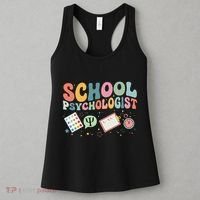 School Psychologist Groovy Psychology Teacher Women's Tank Top thumb 3
