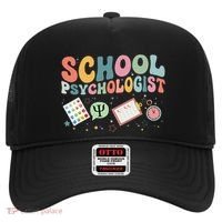 School Psychologist Groovy Psychology Teacher Hat thumb 0