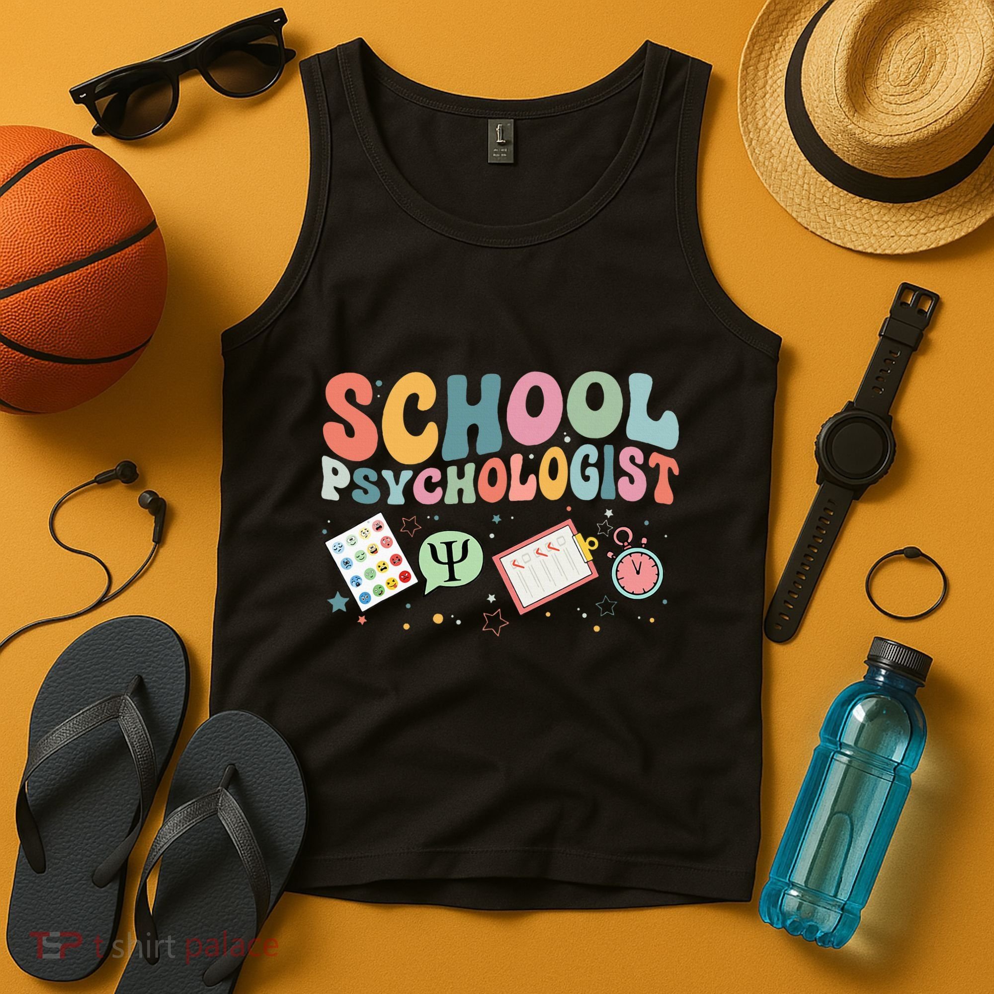School Psychologist Groovy Psychology Teacher Tank Top