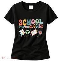 School Psychologist Groovy Psychology Teacher Women's T-Shirt thumb 0