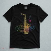 Sax Player Gift Idea Saxophonist Music Notes Saxophone T-Shirt thumb 5