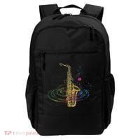 Sax Player Gift Idea Saxophonist Music Notes Saxophone Backpack thumb 0
