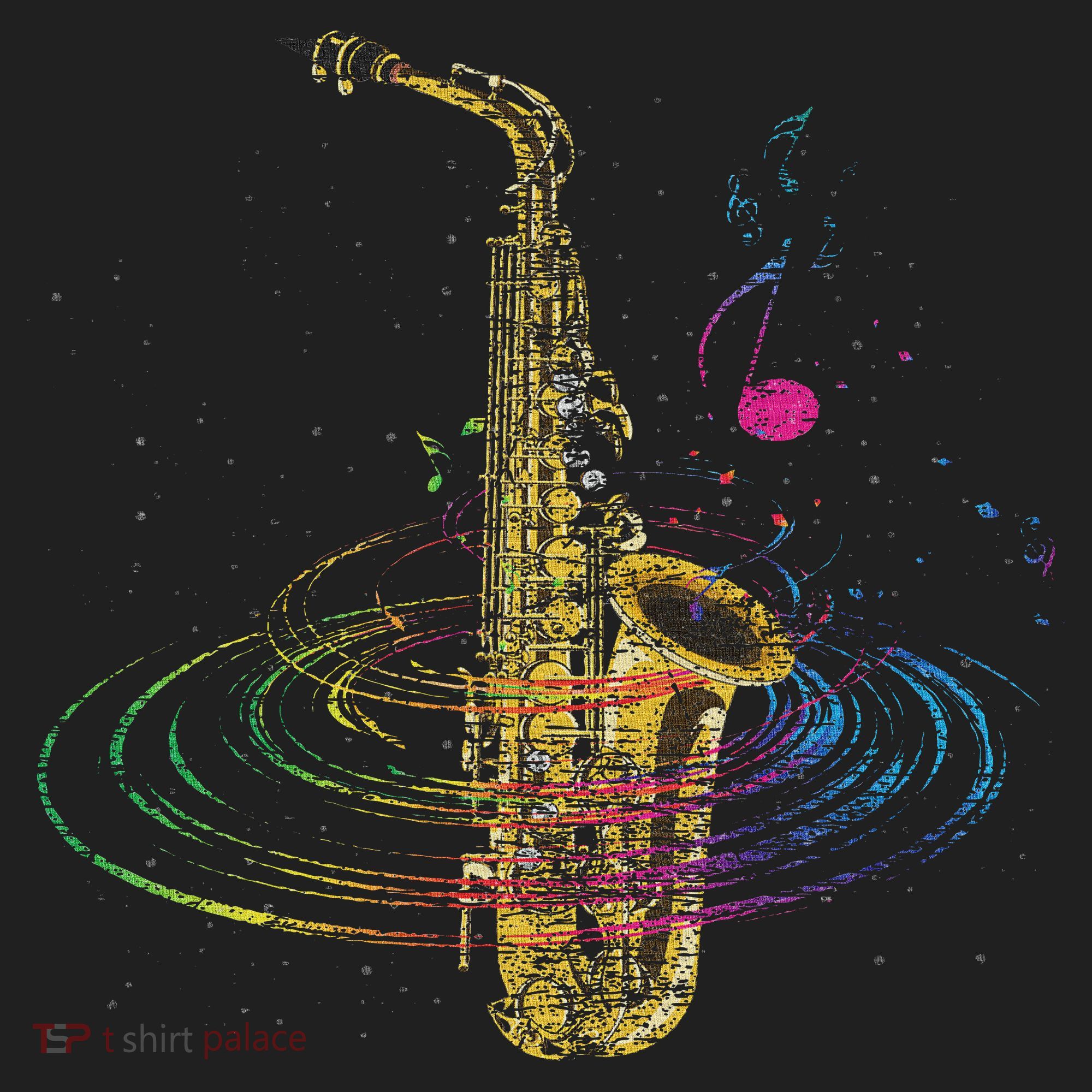 Sax Player Gift Idea Saxophonist Music Notes Saxophone Beanie
