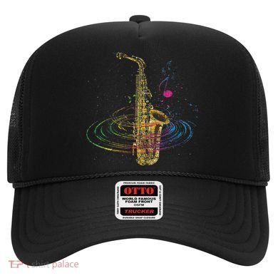 Sax Player Gift Idea Saxophonist Music Notes Saxophone Hat