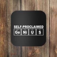 Self Proclaimed Genius Funny Periodic Table Coaster thumb 0