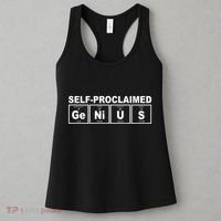 Self Proclaimed Genius Funny Periodic Table Women's Tank Top thumb 3