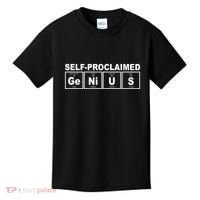 Self Proclaimed Genius Funny Periodic Table Kids T-Shirt thumb 0