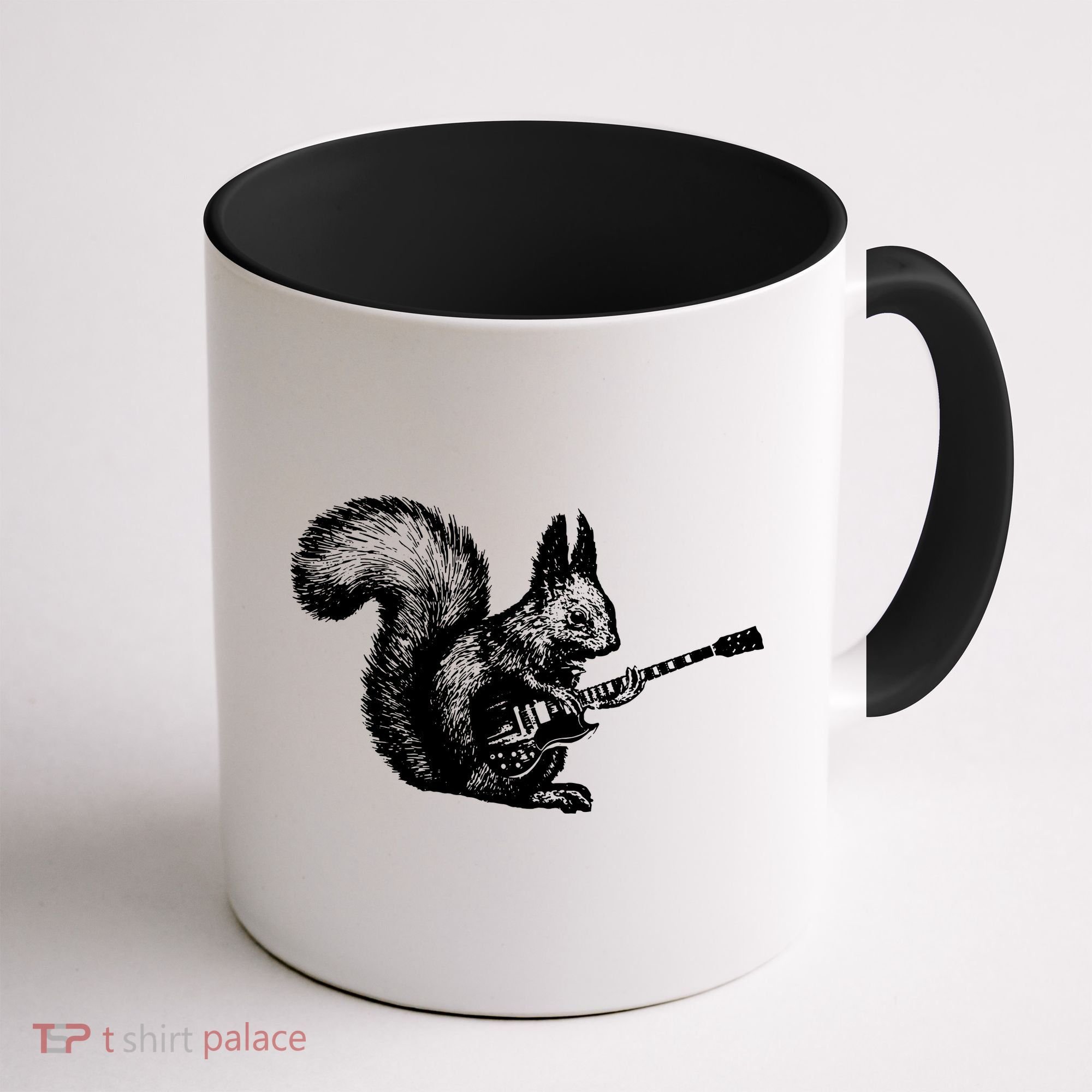 Squirrel Playing Guitar Funny Squirel Guitar Lover Guitar Coffee Mug