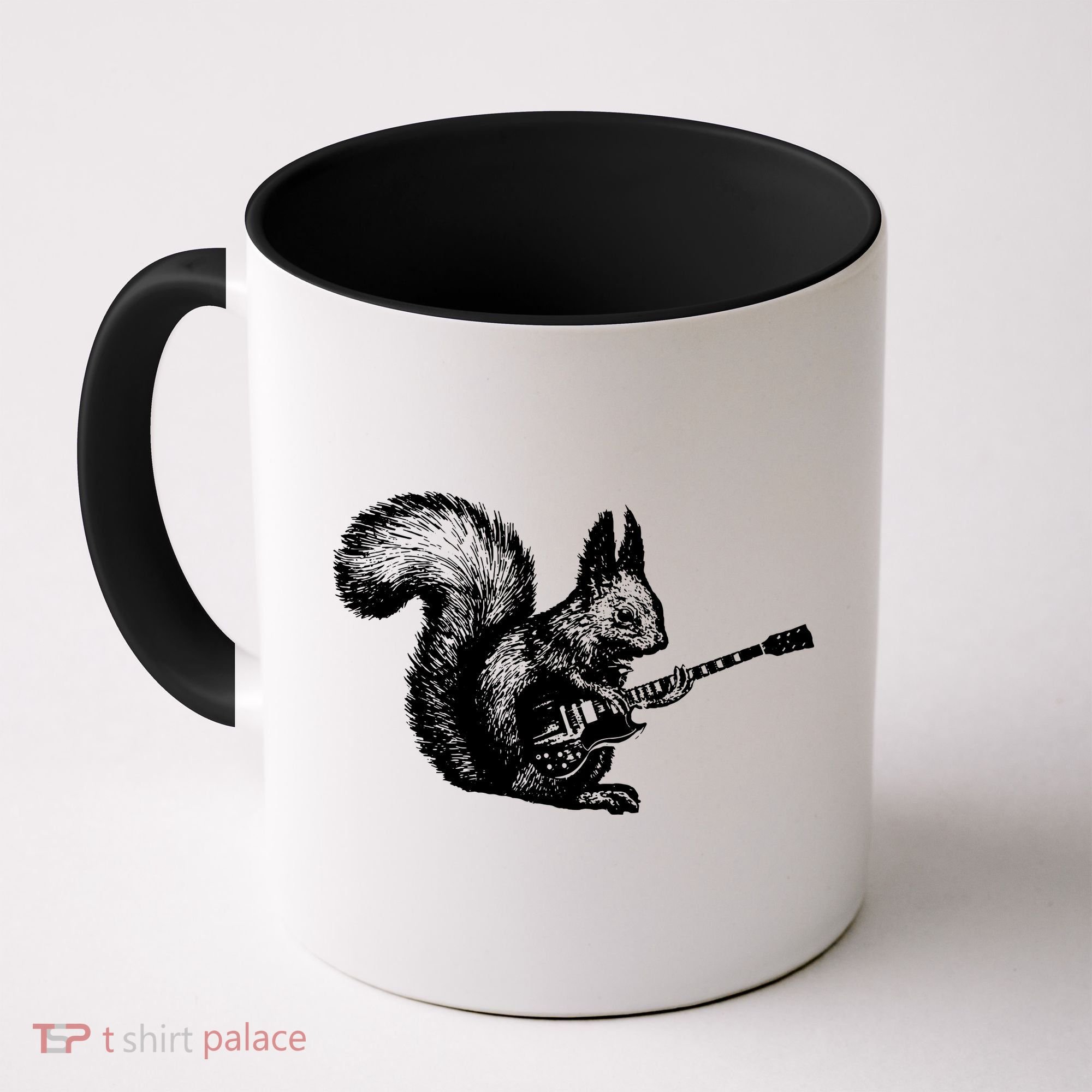 Squirrel Playing Guitar Funny Squirel Guitar Lover Guitar Coffee Mug