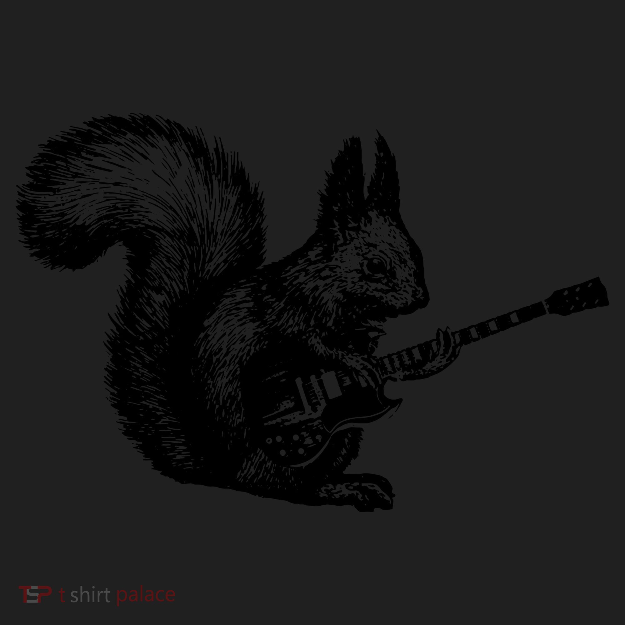 Squirrel Playing Guitar Funny Squirel Guitar Lover Guitar Beanie