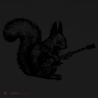 Squirrel Playing Guitar Funny Squirel Guitar Lover Guitar Coaster thumb 2