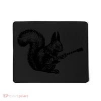 Squirrel Playing Guitar Funny Squirel Guitar Lover Guitar Mousepad thumb 0