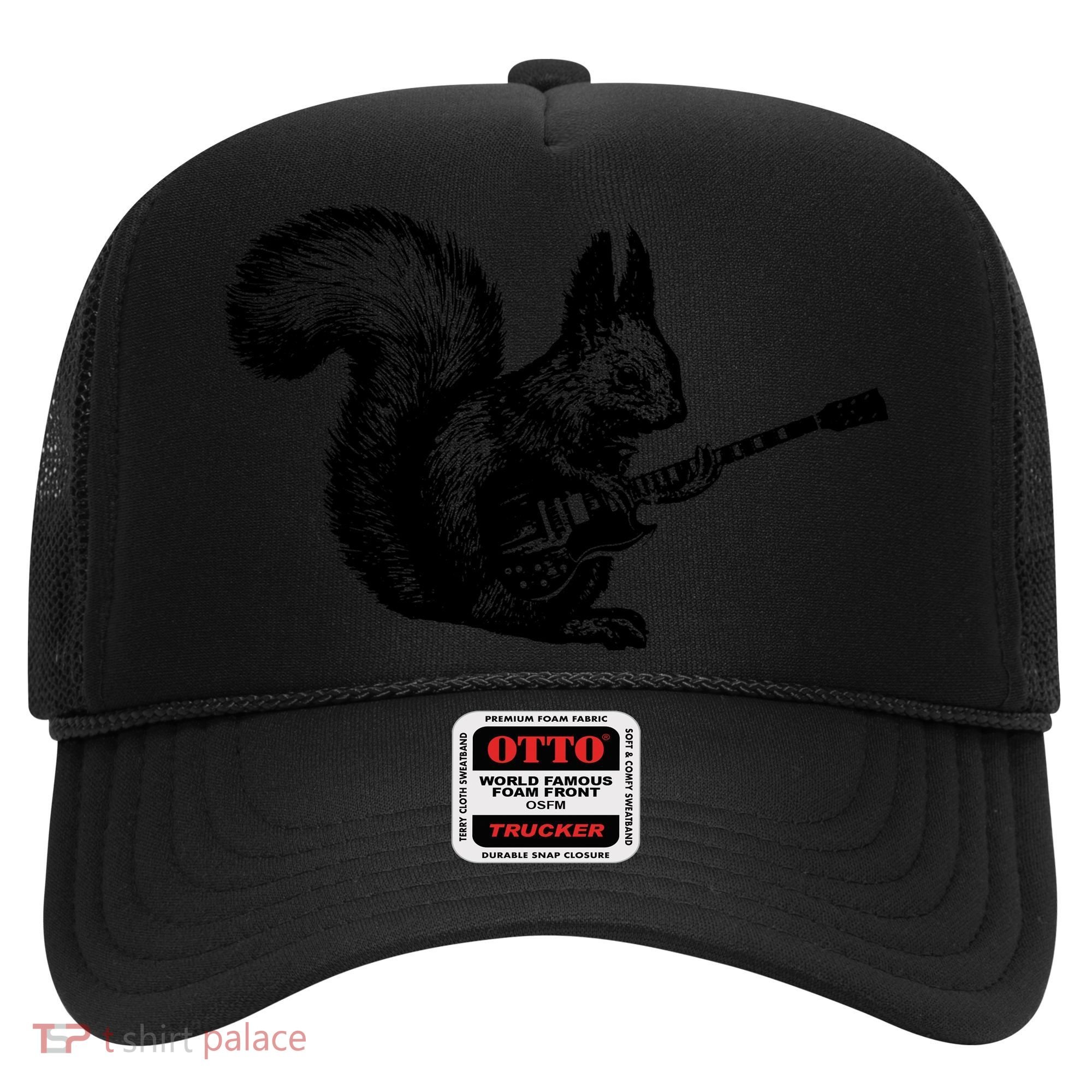 Squirrel Playing Guitar Funny Squirel Guitar Lover Guitar Hat