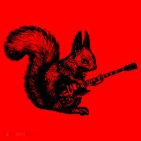 Squirrel Playing Guitar Funny Squirel Guitar Lover Guitar Santa Hat thumb 1