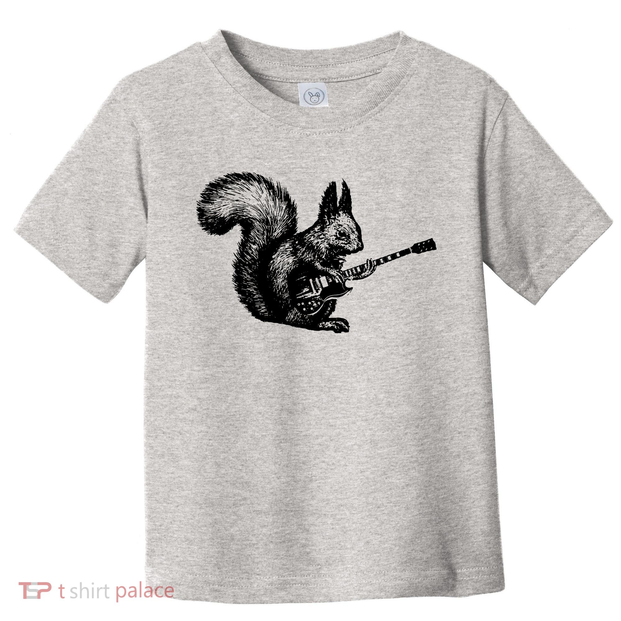 Squirrel Playing Guitar Funny Squirel Guitar Lover Guitar Toddler T-Shirt