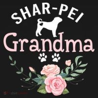 Shar Pei Grandma Funny Gift Mom Cute Dog Lover Christmas Gift Women's Hoodie thumb 2