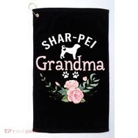 Shar Pei Grandma Funny Gift Mom Cute Dog Lover Christmas Gift Golf Towel thumb 0