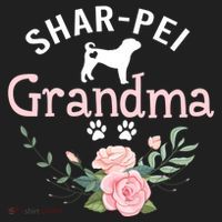 Shar Pei Grandma Funny Gift Mom Cute Dog Lover Christmas Gift Golf Towel thumb 3