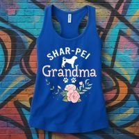 Shar Pei Grandma Funny Gift Mom Cute Dog Lover Christmas Gift Women's Tank Top thumb 3