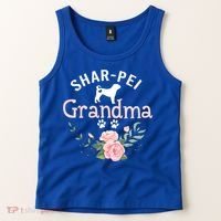 Shar Pei Grandma Funny Gift Mom Cute Dog Lover Christmas Gift Tank Top thumb 2