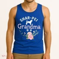 Shar Pei Grandma Funny Gift Mom Cute Dog Lover Christmas Gift Tank Top thumb 3