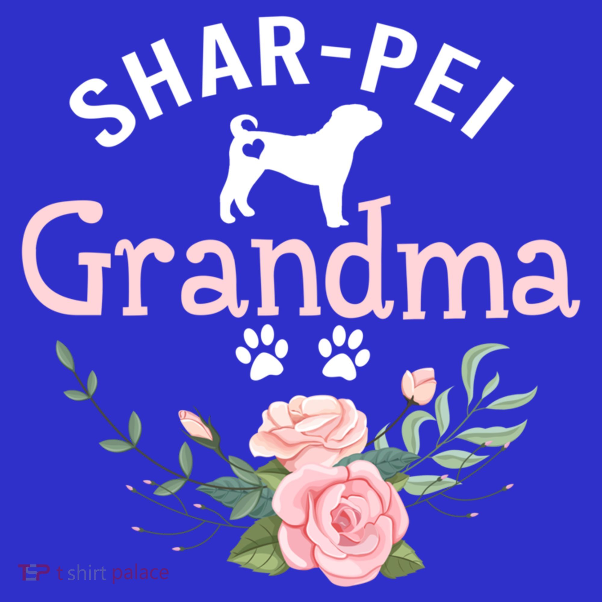 Shar Pei Grandma Funny Gift Mom Cute Dog Lover Christmas Gift Tank Top